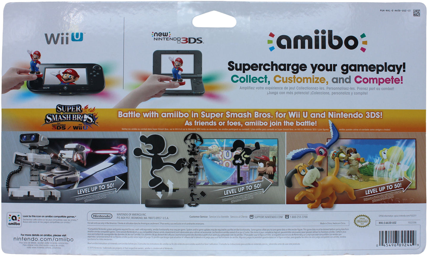 R.O.B. / Mr. Game & Watch / Duck Hunt (amiibo)