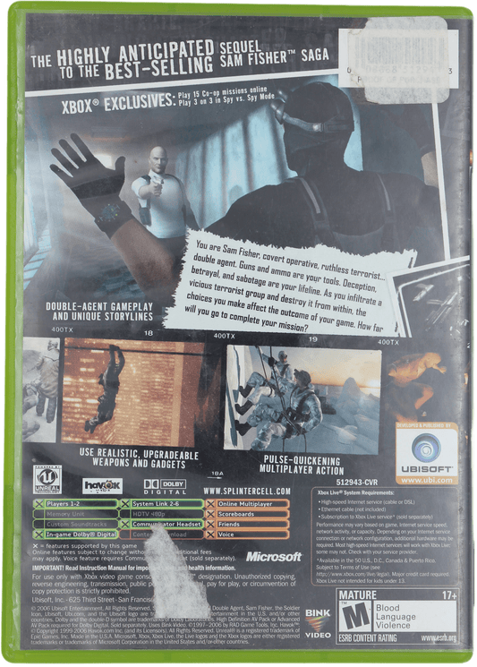 Splinter Cell: Double Agent (Xbox)