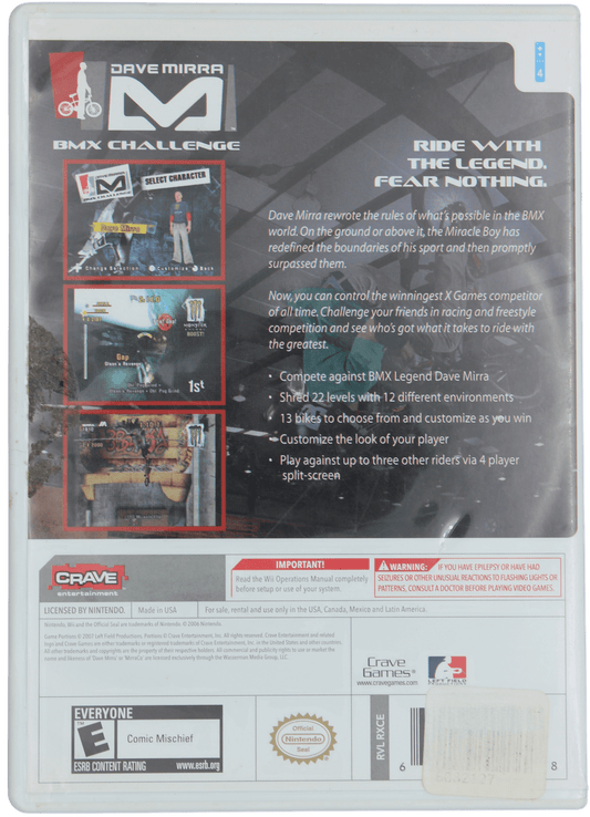Dave Mirra: BMX Challenge