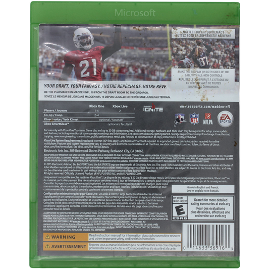 Madden NFL 16 (Xbox One)