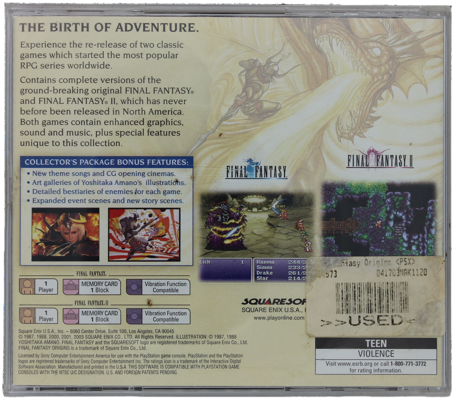 Final Fantasy: Origins [Remastered Edition]
