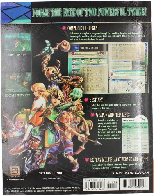 Final Fantasy Crystal Chronicles: Ring Of Fates: Official Strategy Guide (DS)