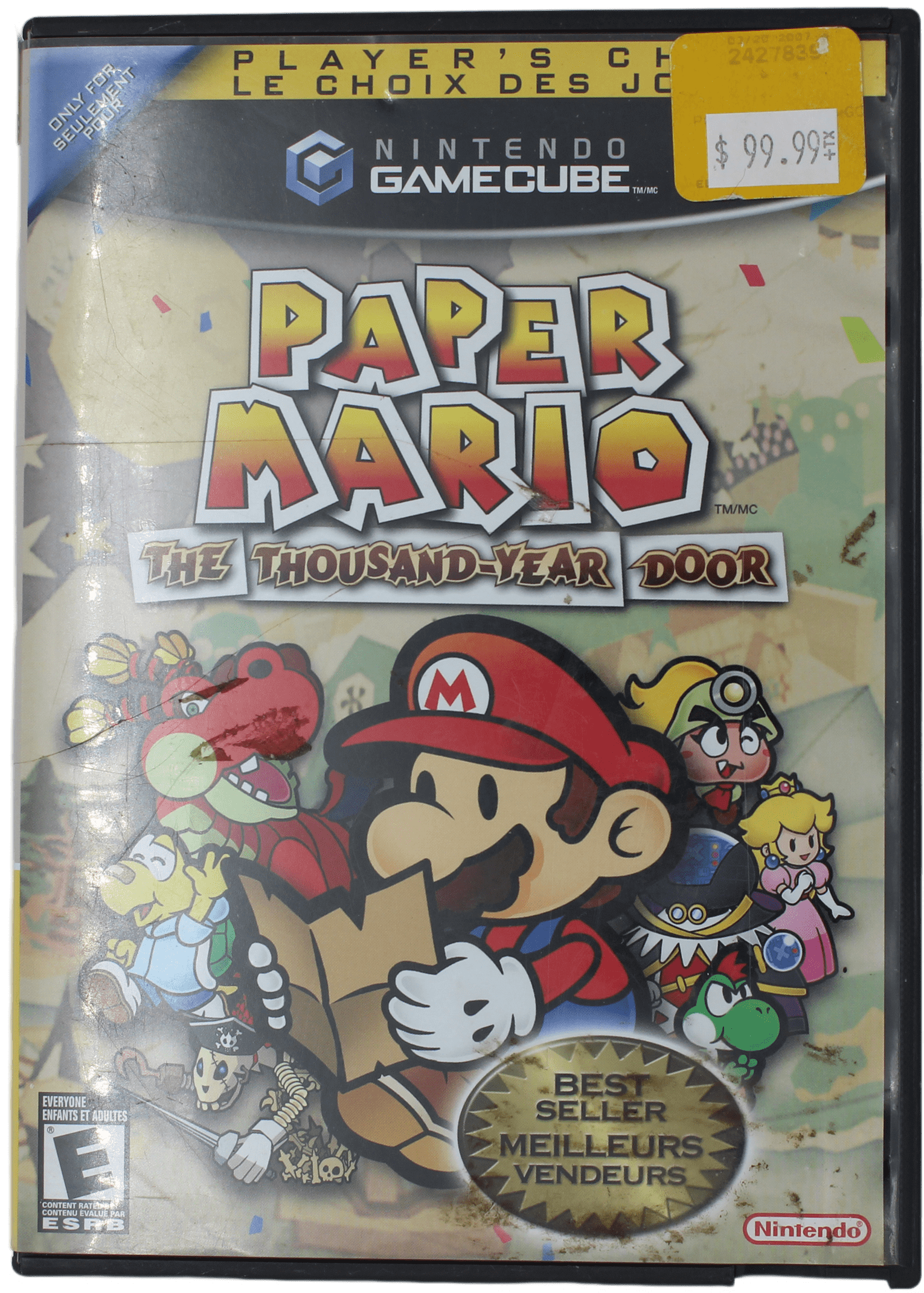 Paper Mario The top Thousand-Year Door and Best Seller for gamecube