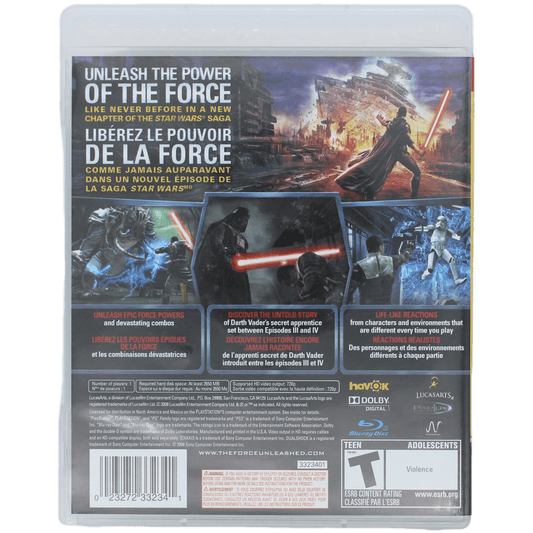 Star Wars: The Force Unleashed (PS3)