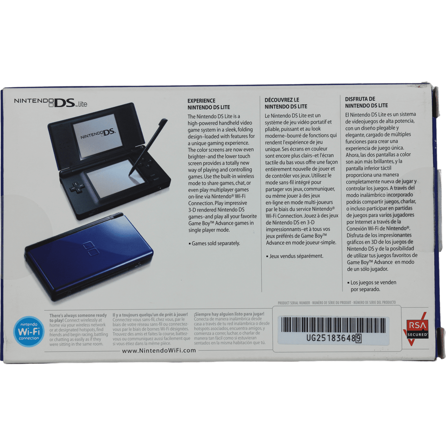 Nintendo DS Lite - Blue