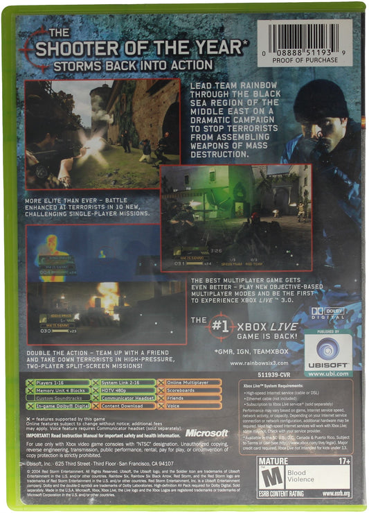 Rainbow Six 3: Black Arrow (Xbox)