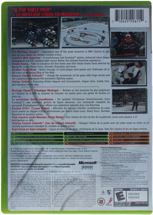 NHL 2K5 (Xbox)