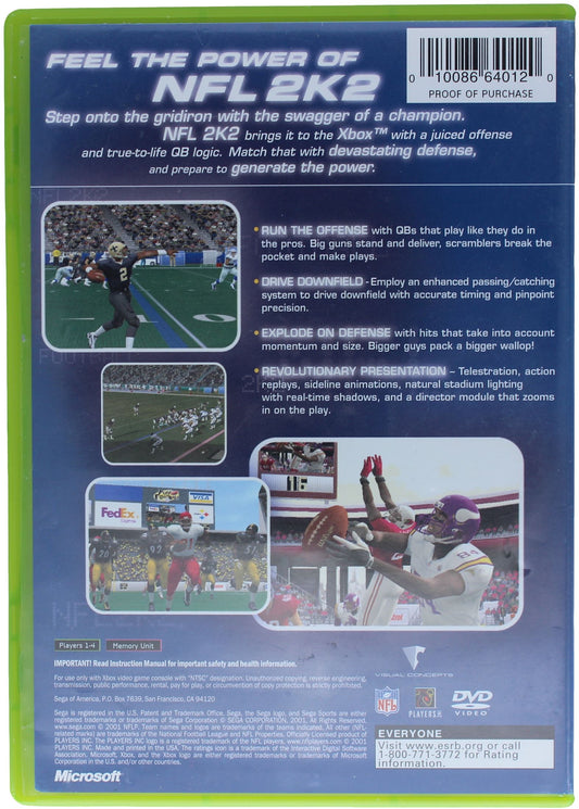 NFL 2K2 (Xbox)