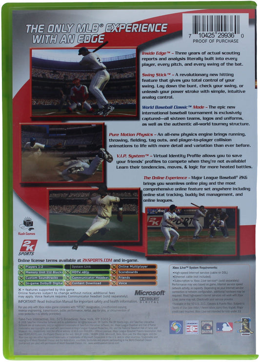 Major League Baseball 2K6 (Xbox)