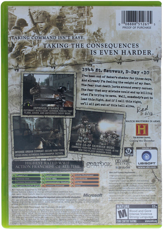 Brothers In Arms: Earned In Blood (Xbox)