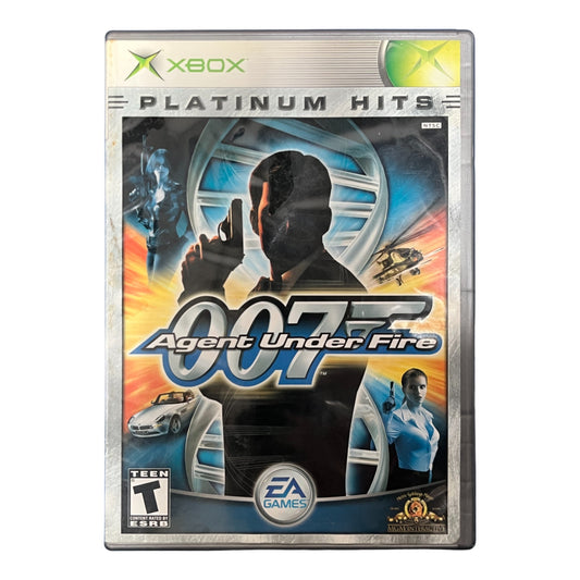 Xbox game cover for '007 Agent Under Fire' with EA Games logo