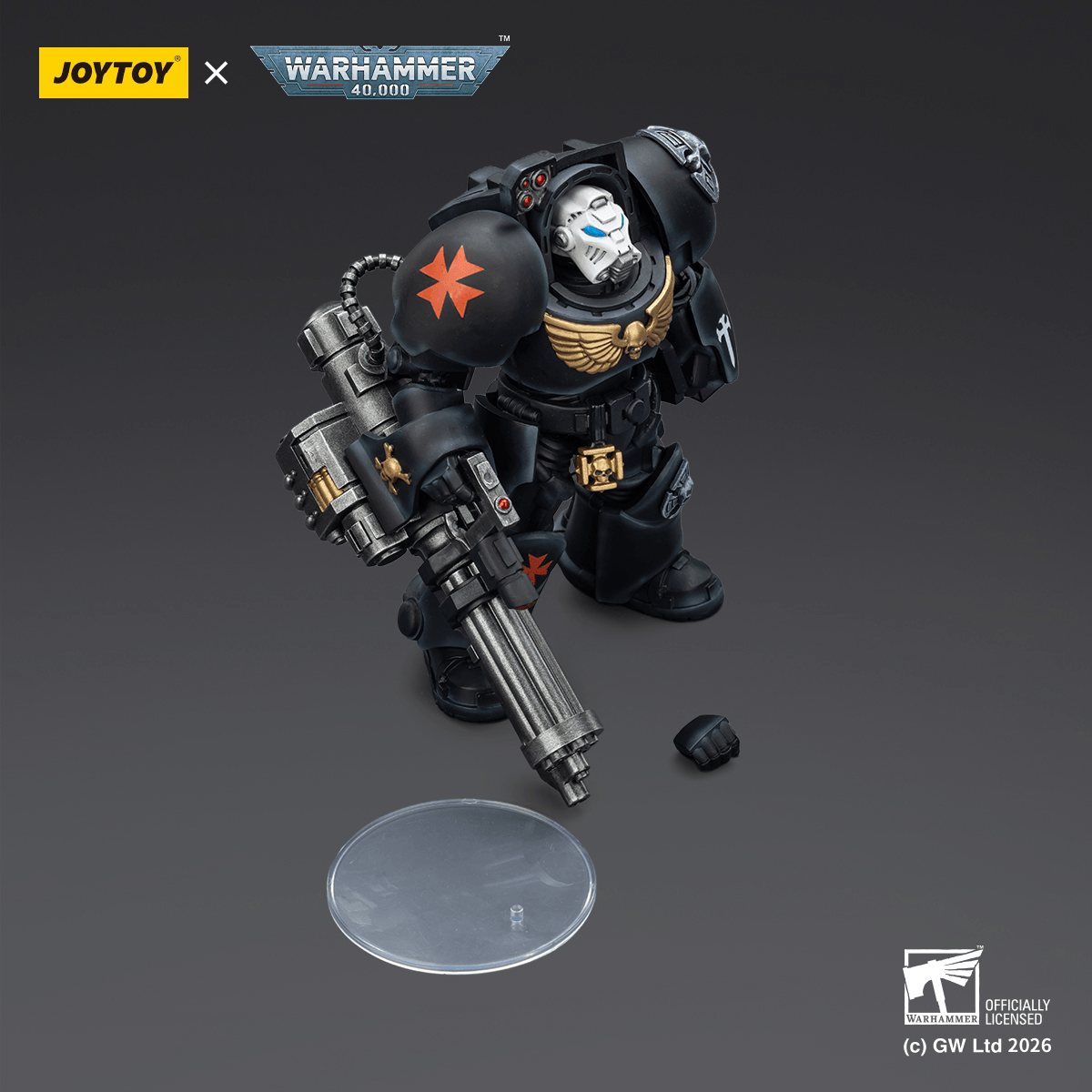 JOYTOY - Black Templars Terminator 3 with Power Fist and Assault Cannon