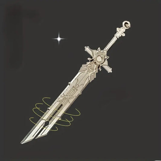 Metal Silver Sword Keychain