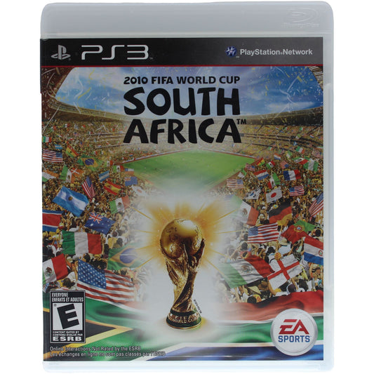 PlayStation 3 game cover for '2010 FIFA World Cup South Africa' with EA Sports logo.
