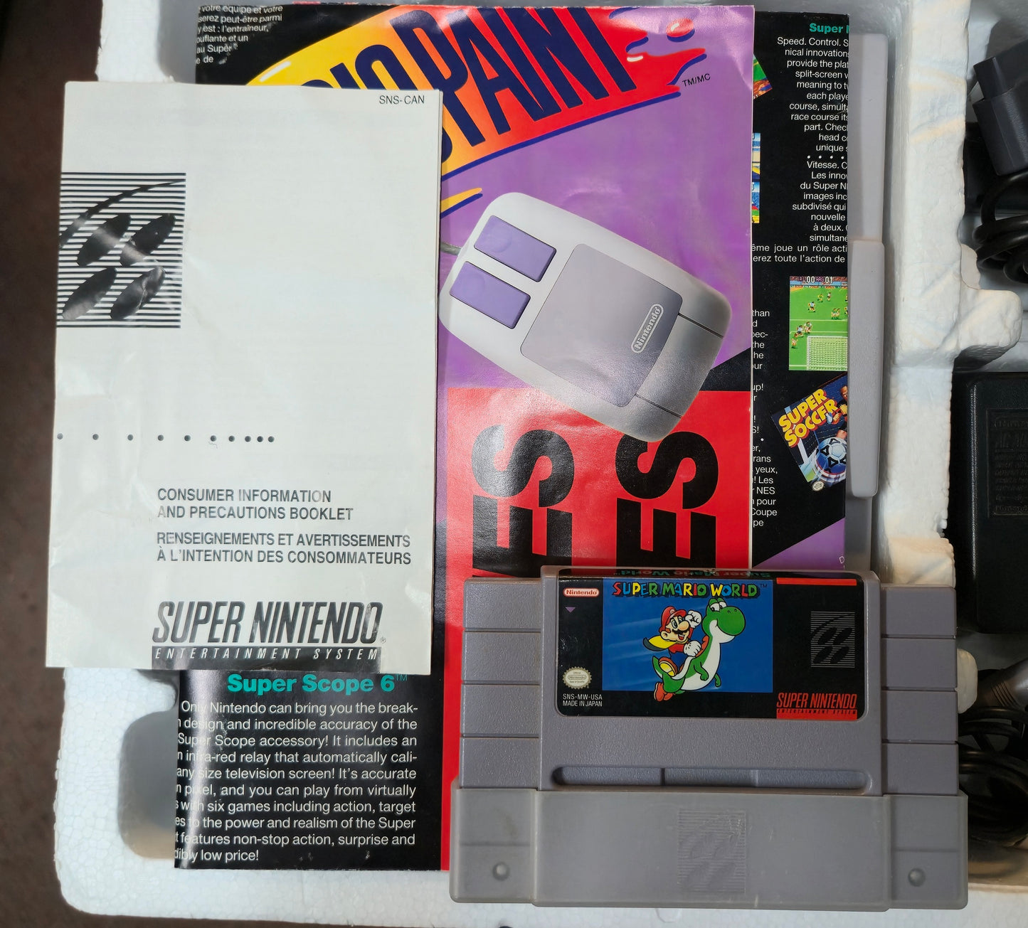 Super Nintendo Entertainment System (SNES) 2 Player Super Mario World Bundle