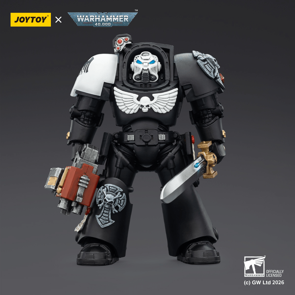 JOYTOY - Raven Guard Terminator 1 with Power Sword and Storm Bolter