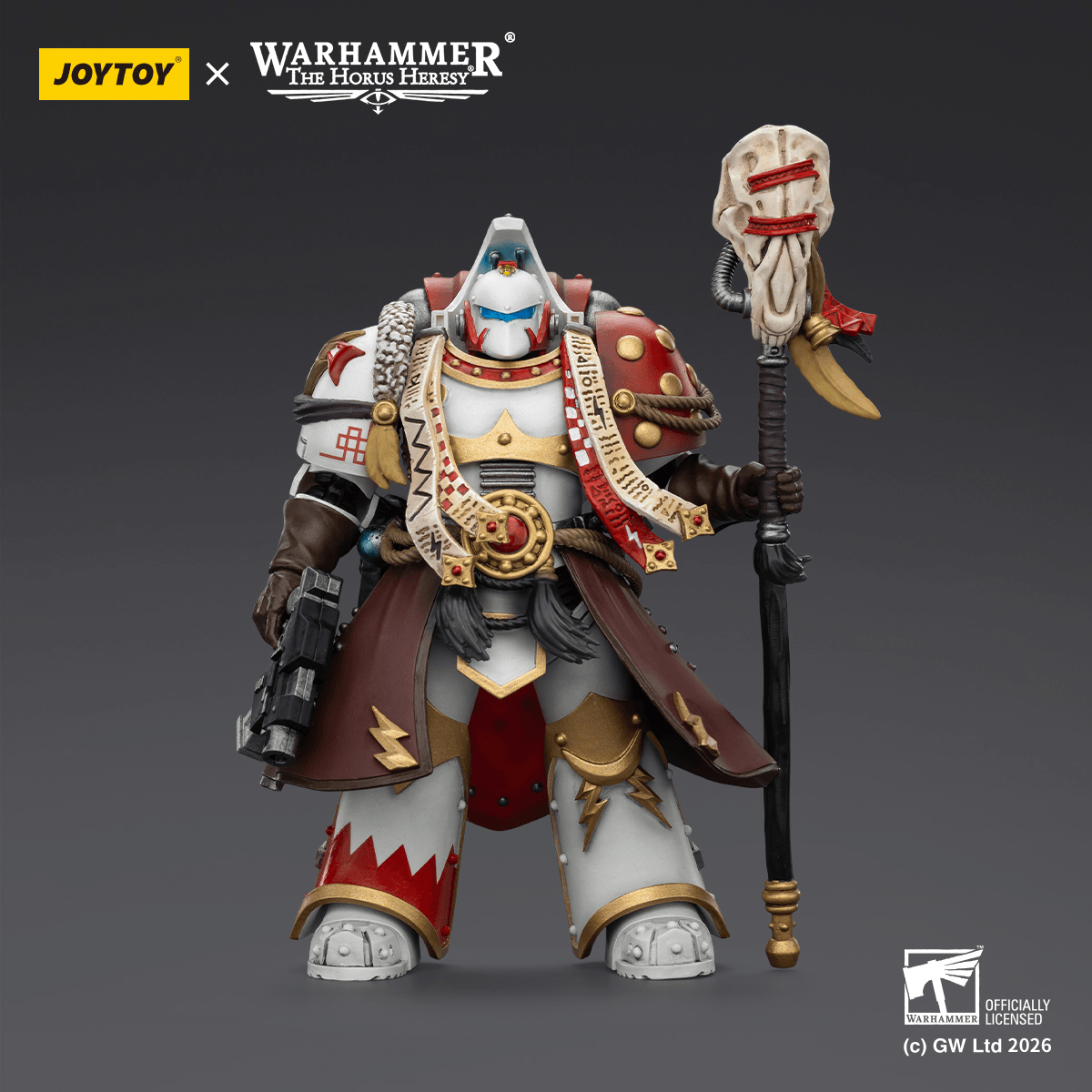 JOYTOY - White Scars Stormseer Consul with Force Staff and Bolt Pistol