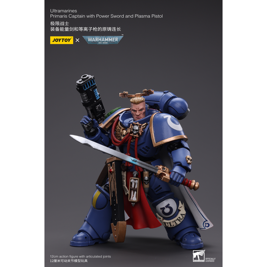 JOYTOY - Ultramarines Primaris Captain with Power Sword and Plasma Pistol