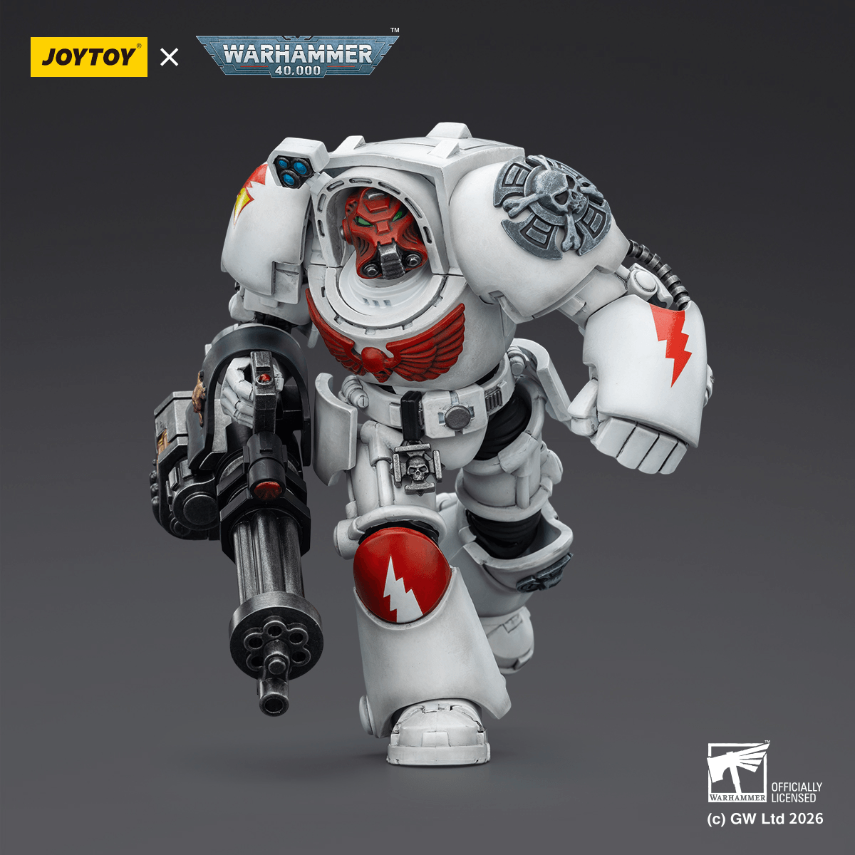 JOYTOY - White Scars Terminator 3 with Power Fist and Assault Cannon