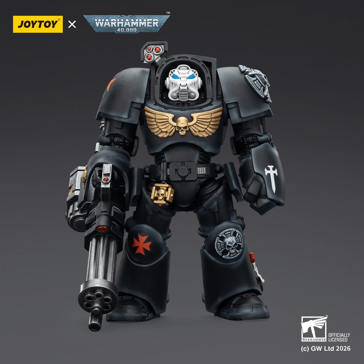 JOYTOY - Black Templars Terminator 3 with Power Fist and Assault Cannon