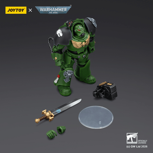 JOYTOY - Salamanders Terminator 1 with Power Sword and Storm Bolter
