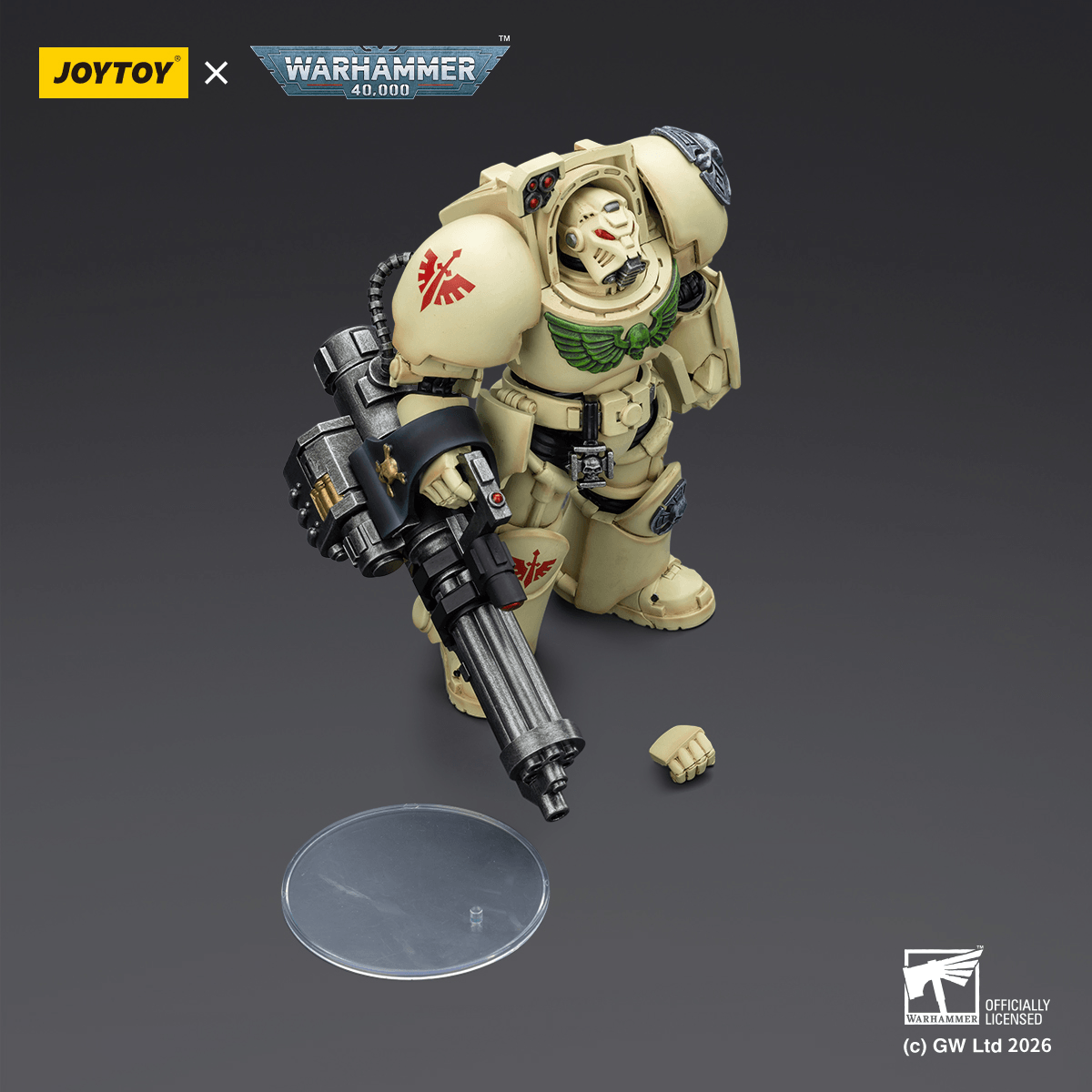 JOYTOY - Dark Angels Deathwing Terminator 3 with Power Fist and Assault Cannon