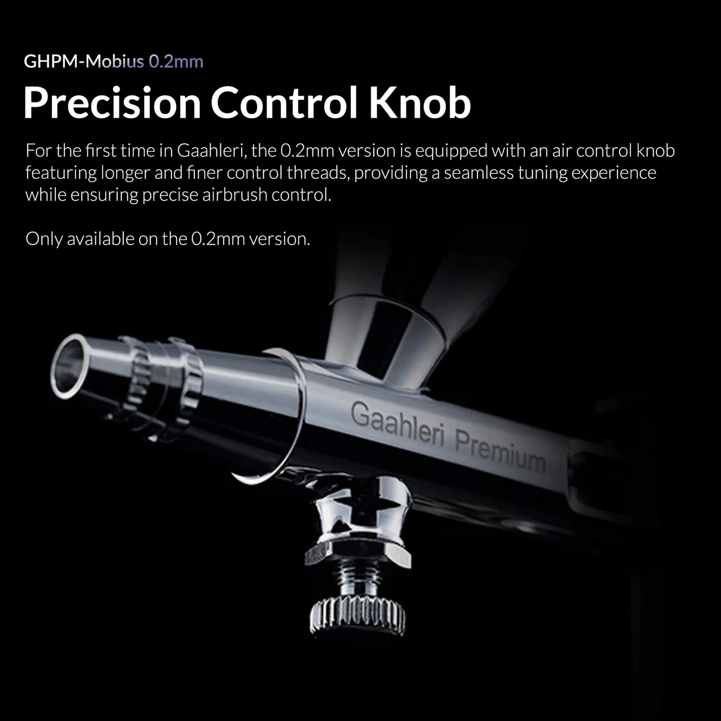 Gaahleri Premium Series Mobius 0.2mm Airbrush