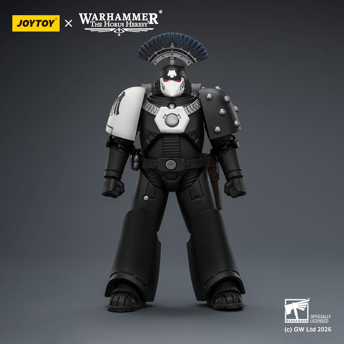 JOYTOY - Raven Guard MkVI Tactical Sergeant with Power Sword, Bolter and Plasma Pistol