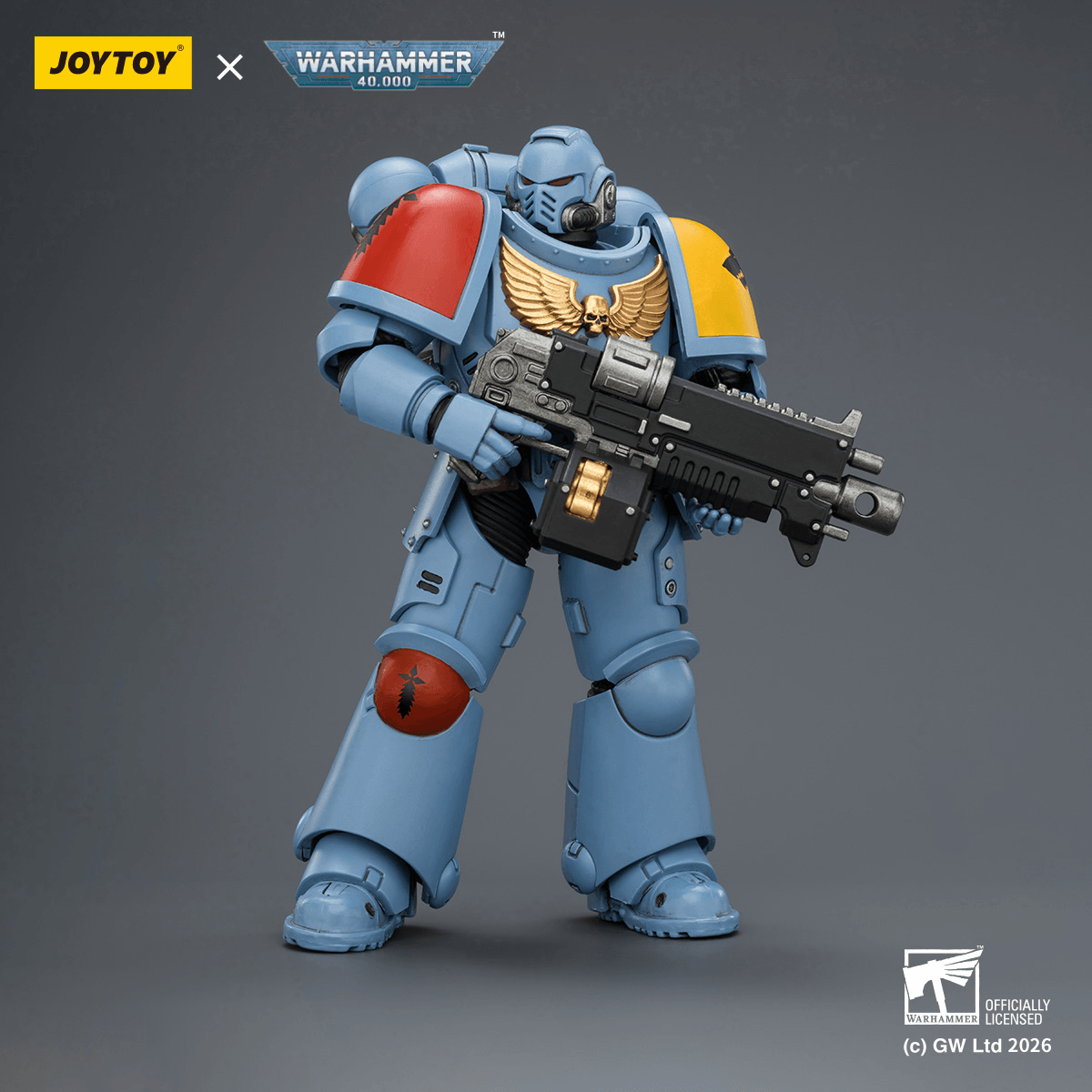 JOYTOY - Space Wolves Intercessor with Bolt Rifle, Bolt Pistol and Chainsword