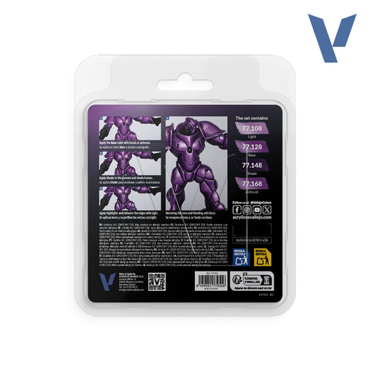 Vallejo - True Metallic Metal: Amethyst Purple Paint Set