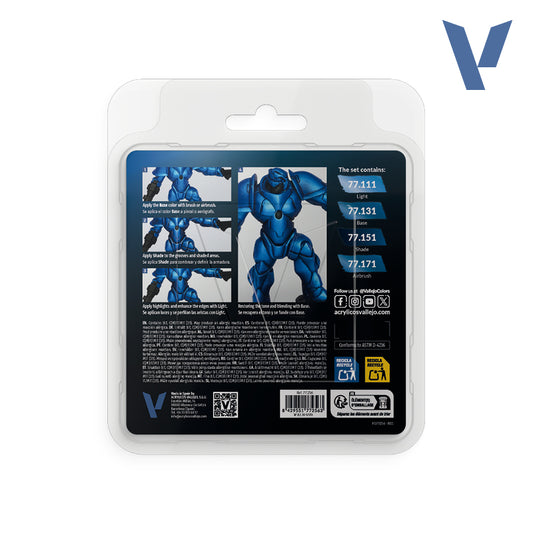 Vallejo - True Metallic Metal: Sapphire Blue Paint Set