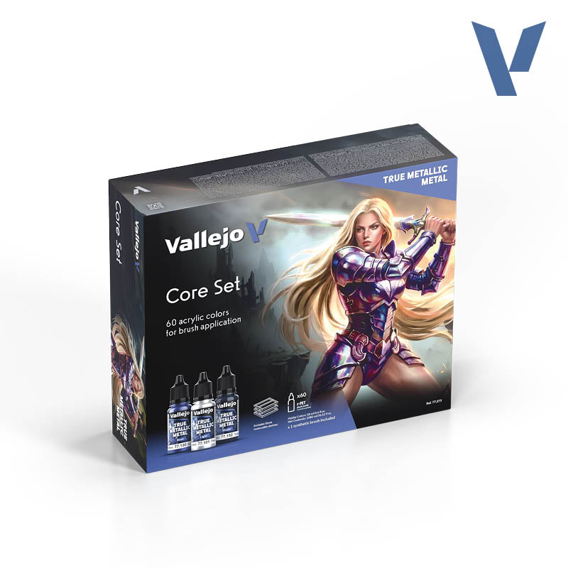 Vallejo: True Metallic Metal Core Case Paint Set