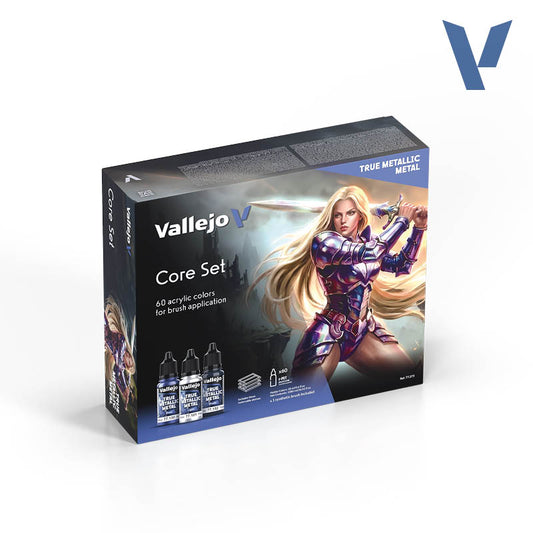 Vallejo: True Metallic Metal Core Case Paint Set