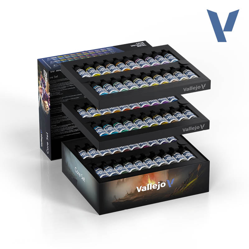 Vallejo: True Metallic Metal Core Case Paint Set