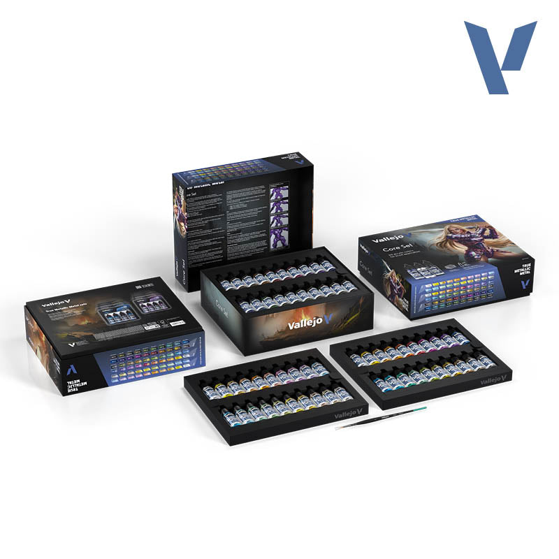 Vallejo: True Metallic Metal Core Case Paint Set