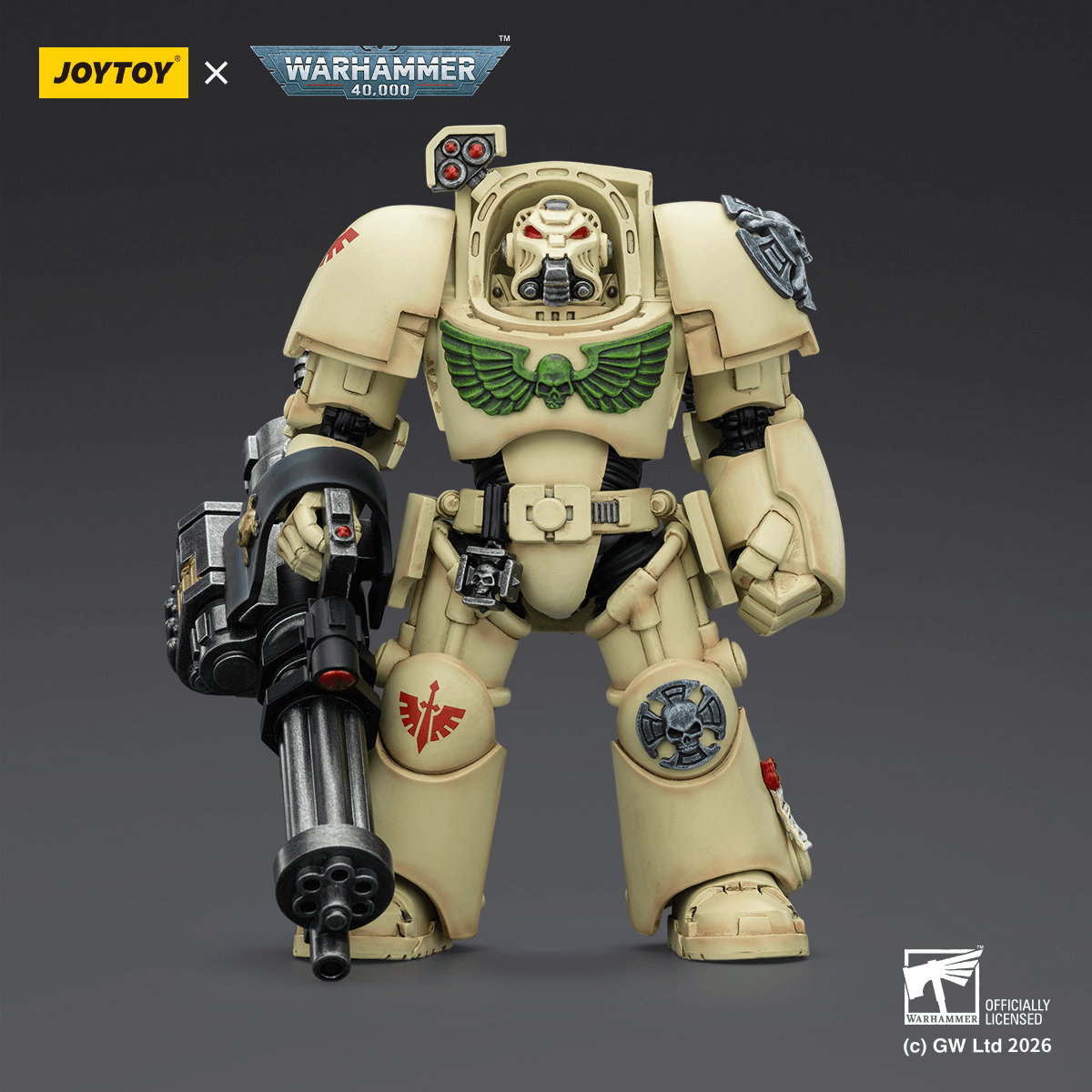 JOYTOY - Dark Angels Deathwing Terminator 3 with Power Fist and Assault Cannon