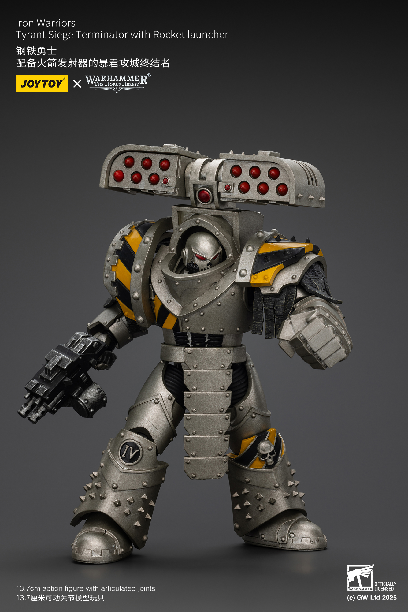 JOYTOY - lron Warriors Tyrant Siege Terminator with Rocket Launcher