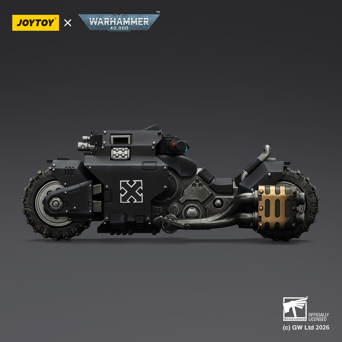 JOYTOY - Raven Guard Raider-pattern Combat Bike with twin-linked bolt rifles