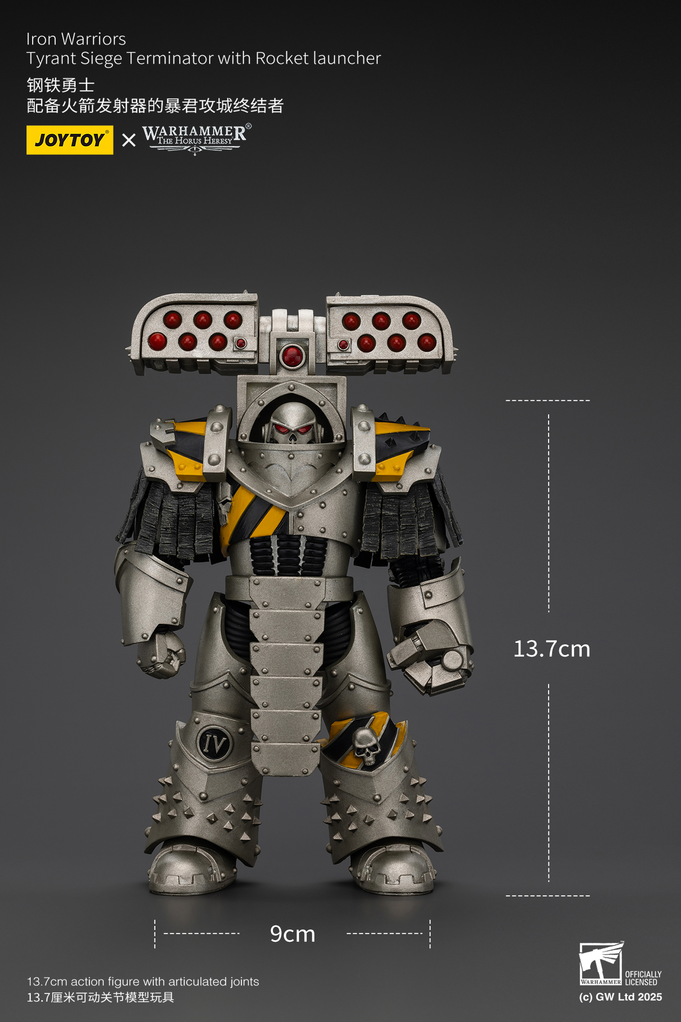 JOYTOY - lron Warriors Tyrant Siege Terminator with Rocket Launcher
