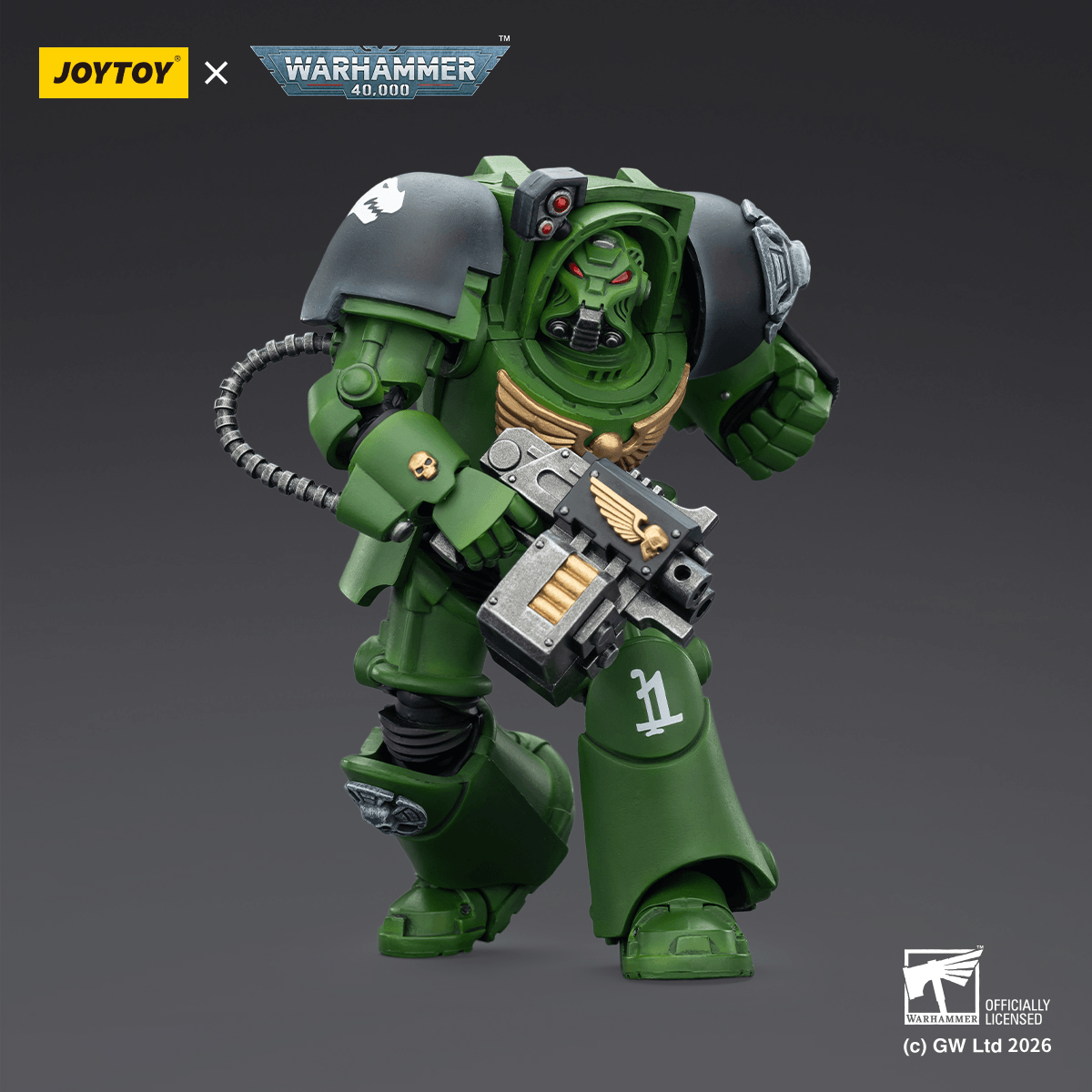 JOYTOY - Salamanders Terminator 2 with Power Fist and Storm Bolter