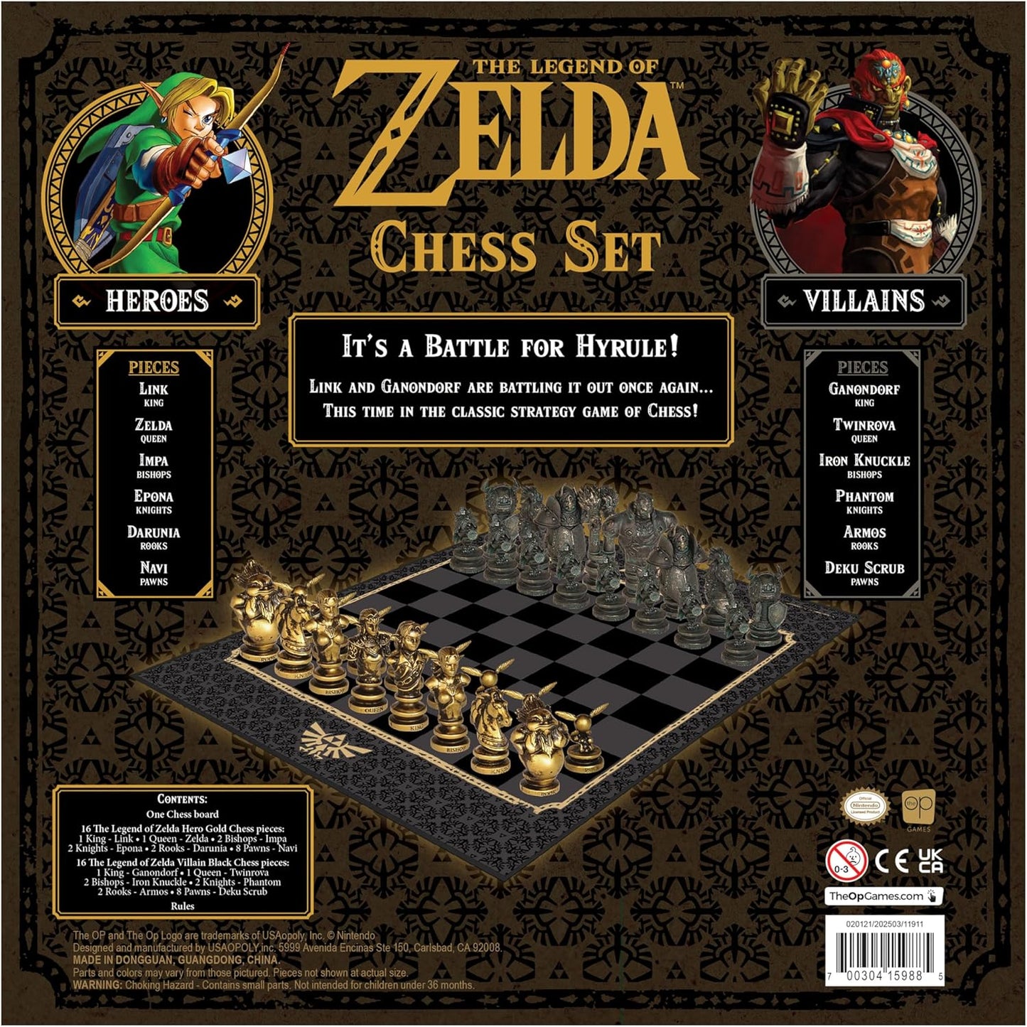 The Legend of Zelda Chess Set