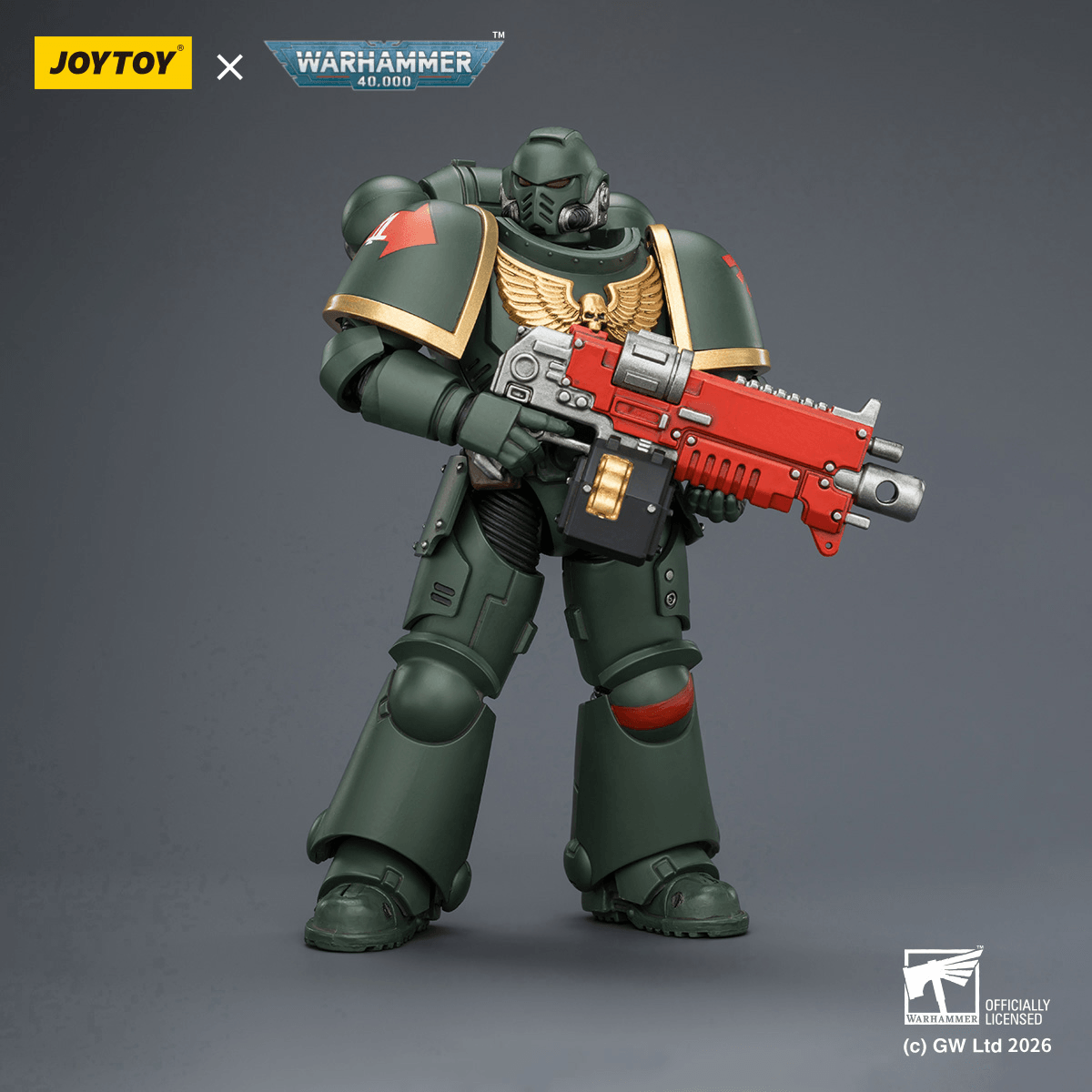 JOYTOY - Dark Angels Intercessor with Bolt Rifle, Bolt Pistol and Chainsword
