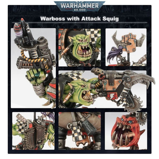 Orks: Ork Warboss with Attack Squig (GW Online Model)