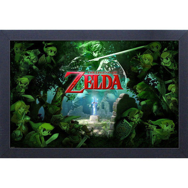 Legend of Zelda Forest 11″X17″ Framed Print