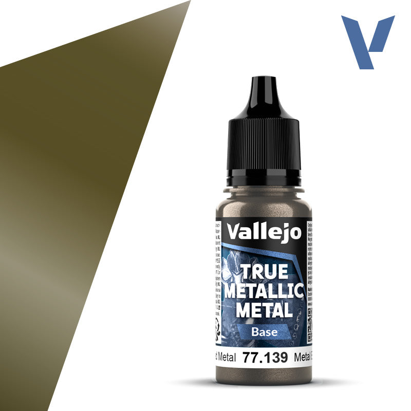 Vallejo - True Metallic Metal: Single Bottles – Aged Metal System 18ml