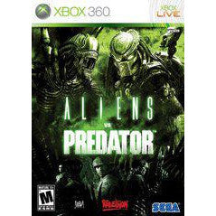Video game case for 'Aliens vs. Predator' on Xbox 360 with two characters in armor.