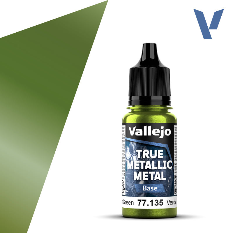 Vallejo - True Metallic Metal: Single Bottles – Amber Green System 18ml