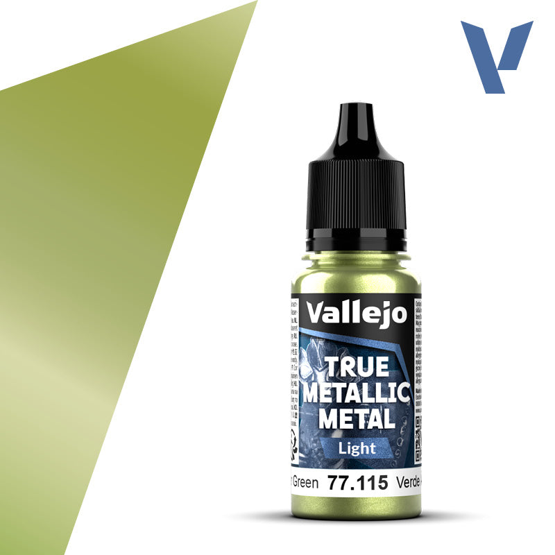 Vallejo - True Metallic Metal: Single Bottles – Amber Green System 18ml