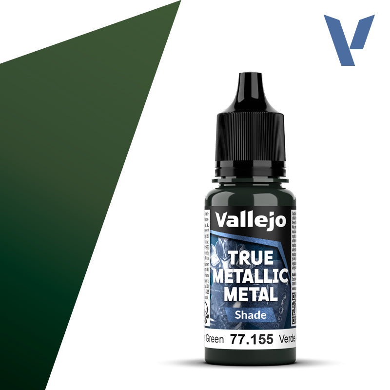 Vallejo - True Metallic Metal: Single Bottles – Amber Green System 18ml
