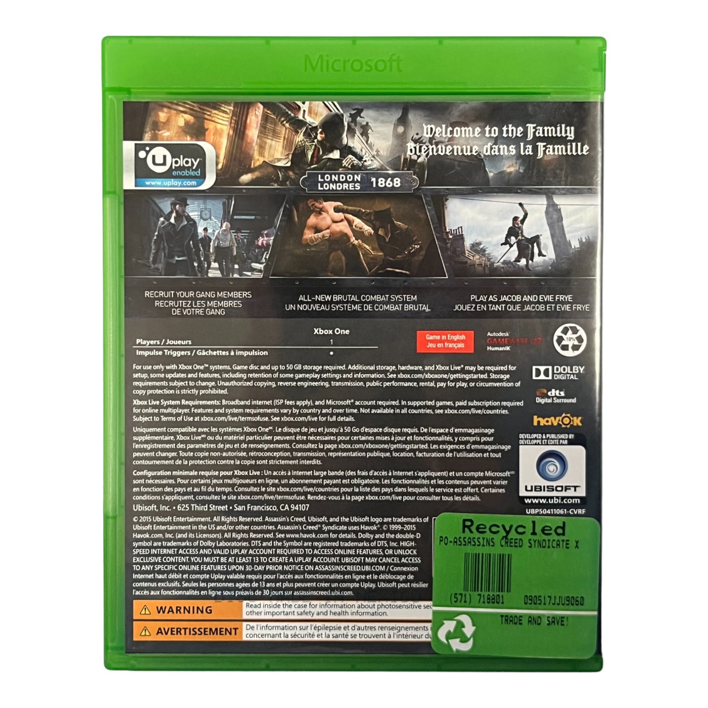 Assassin's Creed Syndicate (Xbox One)